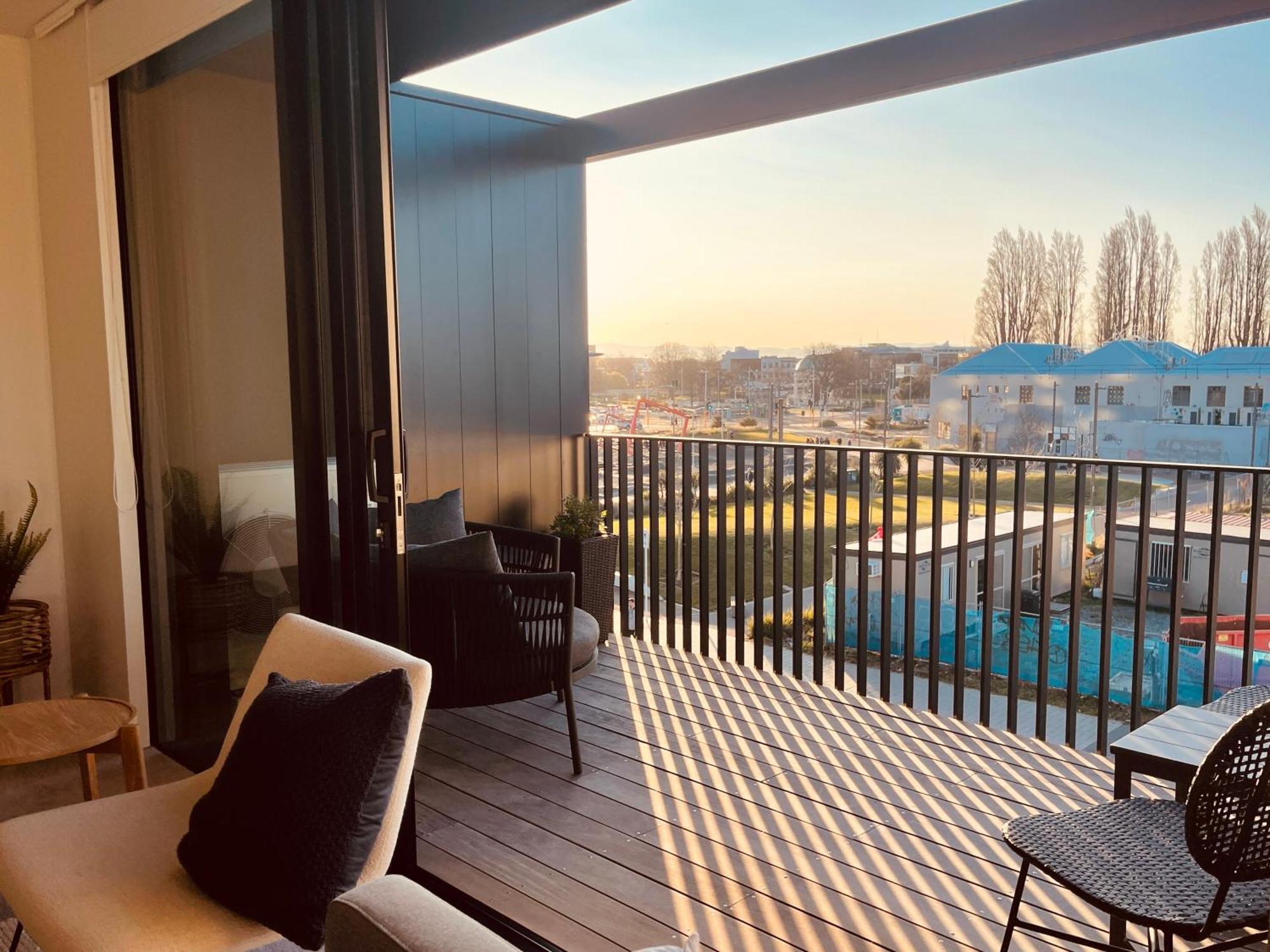 Top Floor Luxury City Central W Sunny Balcony Christchurch Exterior foto